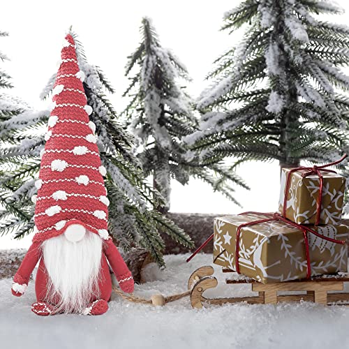 Christmas Gnomes Set Of 3, Gnomes Plush Decoration Christmas Elf Figurines For Home Ornaments, Holiday Dwarf Gnome Statue, Scandinavian Decor Holiday Gnome Handmade Swedish Tomte, Christmas Elf #TOP2