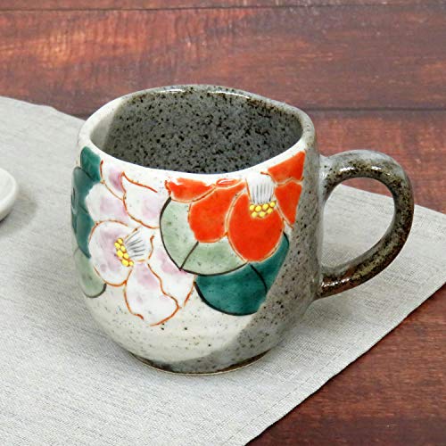 和座の蔵 おしゃれ コーヒーマグ 九谷焼 マグカップ 紅白椿 陶器 高級 ブランド 食器 日本製 誕生日プレゼント 還暦祝い 古希祝い 喜寿祝い 米寿祝い ギフト