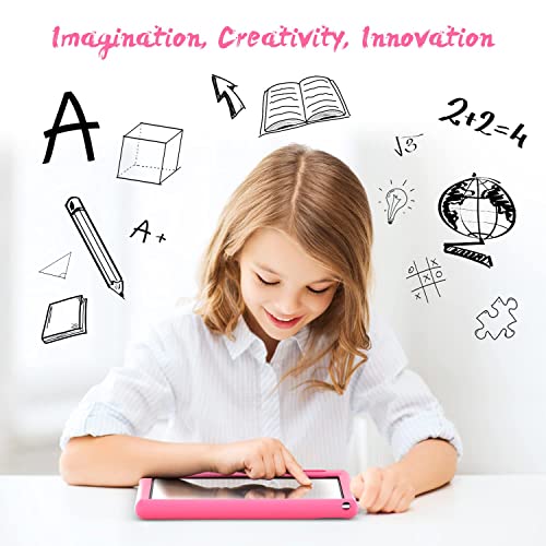 ULIST Kinder Tablet 10 Zoll, Tablet Kinder Android 11, 1280 * 800 HD-Display, 2GB+32GB, Quad Core, WiFi, Bluetooth, 6000 mAh Akku Kids Tablet (Rosa) – Bild 3