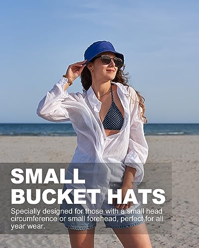 Image of XXL Oversize Bucket Hat Reversible, XL L M S Fisherman Sun Cap With Chin Strap, Travel Beach Outdoor Hat For Men Women