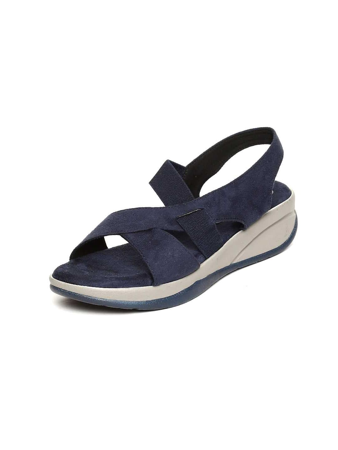 MONROW Carlee Leather Wedge for Women, Blue, UK-7 (B08FR2XSJW) Amazon Price History, Amazon Price Tracker