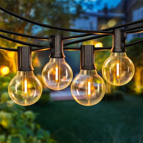 Desidiya® Outdoor String Lights 25 Feet G40 Globe Ball Lights wit...