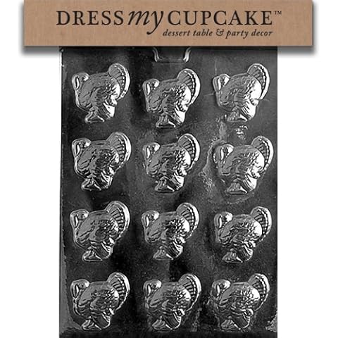Dress My Cupcake Chocolate Candy Mold, Small Turkeys, Thanksgiving Cover
