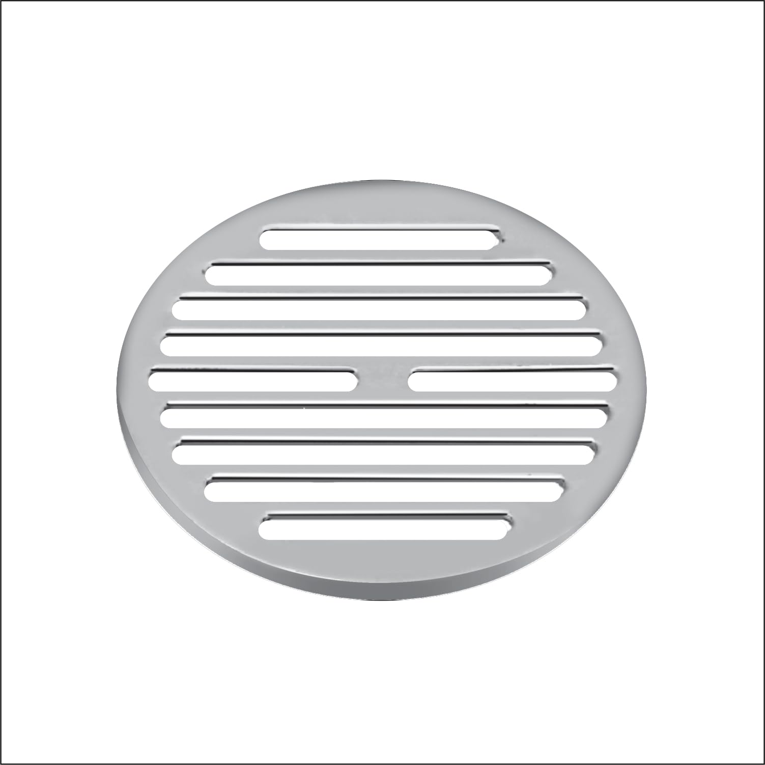 Sanjay Chilly Shower Drain Cover Bathroom Gratings Floor Drain Cover 5 Inch | Golden Classic Round Commercial Water Drainer Jali 304 Grade Stainless Steel Floor Drainer for Bathroom