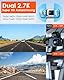 VANTRUE E2 2.7K+2.7K Dashcam Auto vorne hinten 5GHz WiFi 9MB/S GPS, Fernbedienung Sprachbefehle Dash cam Dual 1944P/1440P WDR Nachtsicht Puffer Parkmodus Auto Kamera, 2.45’’ 320° G Sensor, max. 512GB
