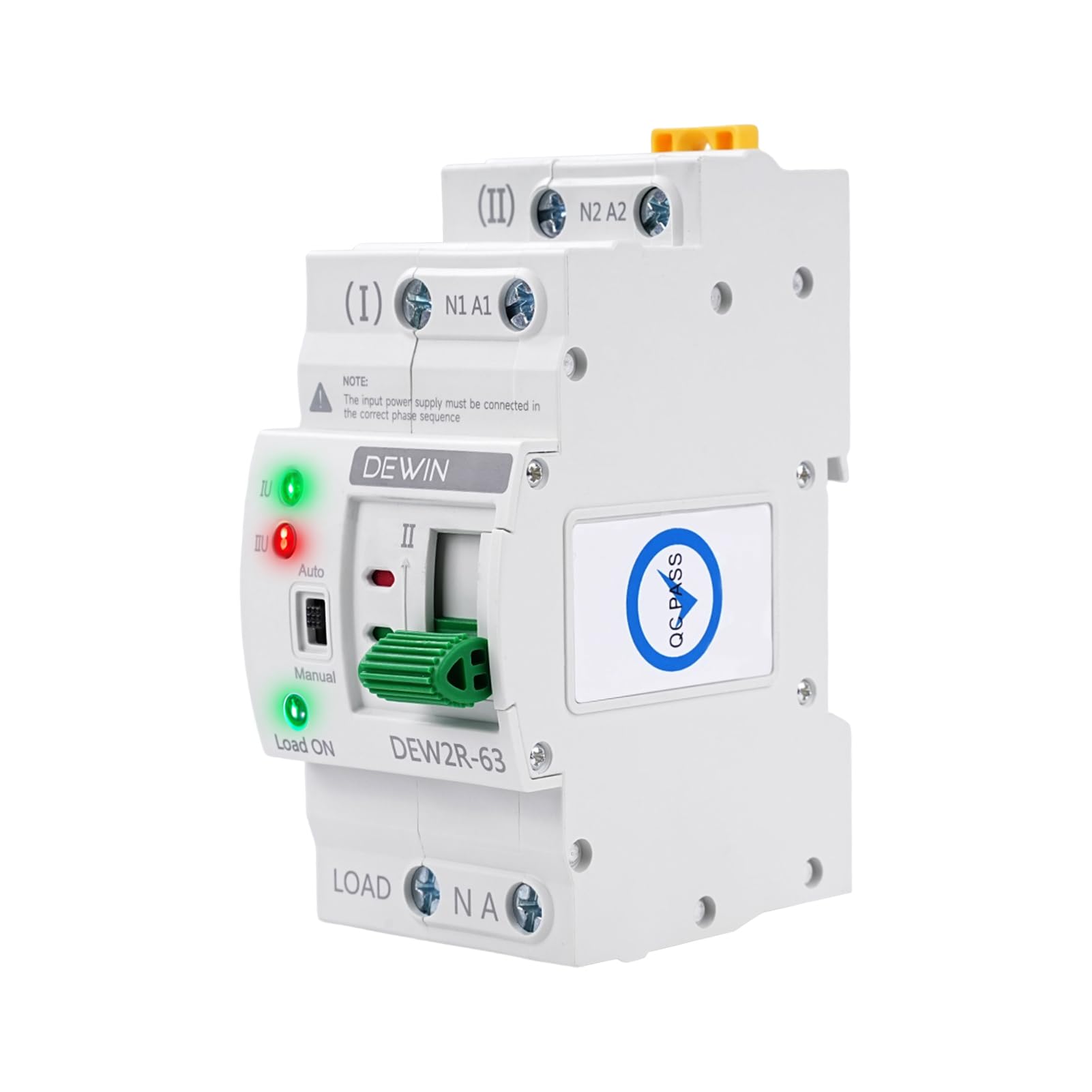 Automatischer Transferschalter 2P 63A 220V ATS Switch G2R Doppelstrom Umschalter