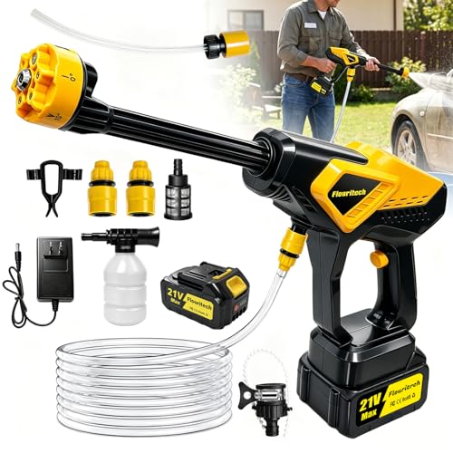 Cordless Pressure Washer, 1450 PSI Portable Power Washer with...