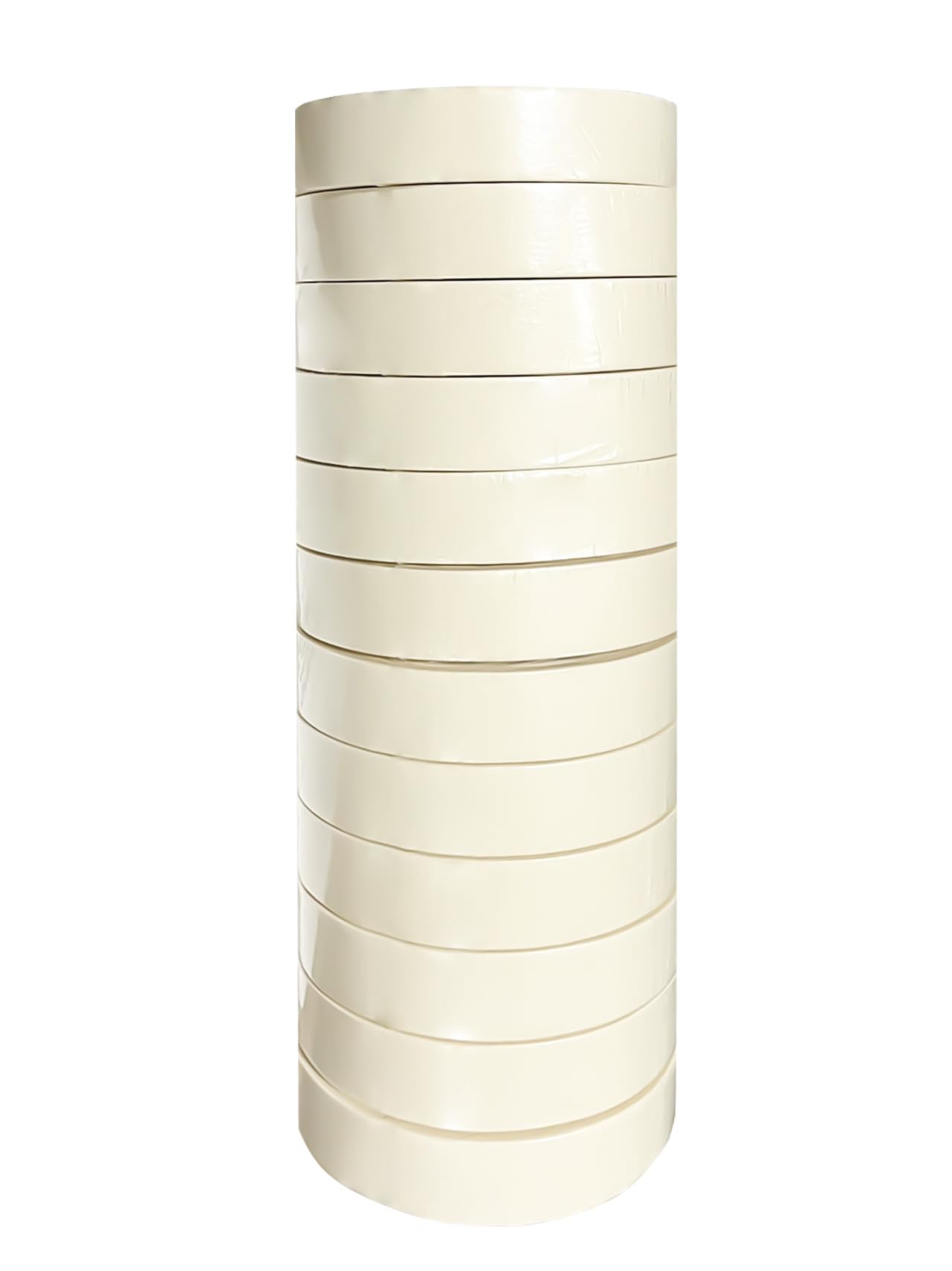 Nastro di carta gommata per mascheratura, verniciatura,disegno, 50m x 25mm, Torre da 12 rotoli (1Torre)