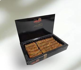 Gulluoglu Twisted Pistachio Dubai Kadaif, 15 pieces 1.25 lb - 625 gr1 Pack, daily fresh shipment from Istanbul/Turkey