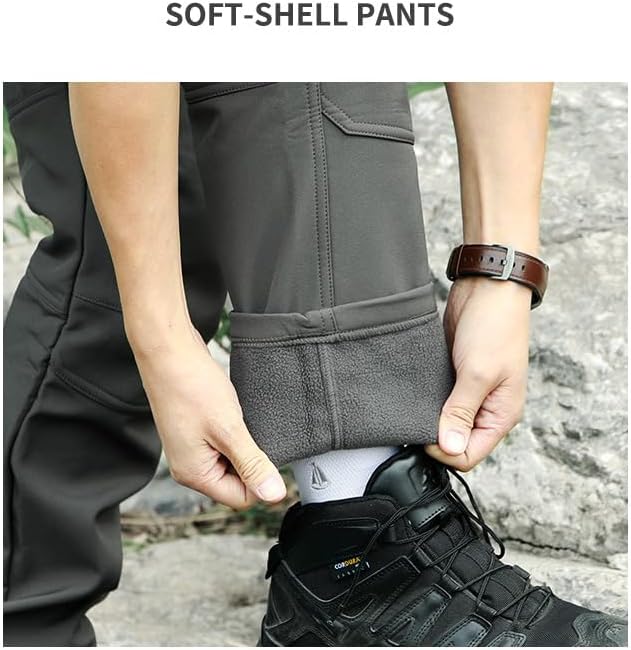 Men's Tactical Cargo Pants, Waterproof Winter Work Pants, Men's Winter Trousers ,Winter Tactical Style - Image 6