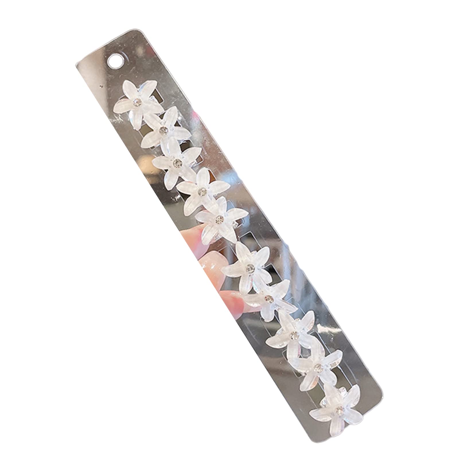 Dsgzkk Hair Clips,10 PCS Sparkling Hair Clip Girls Hairpins Strong Hold and Delicate Floral Crystal Rhinestones Hair Jewelry