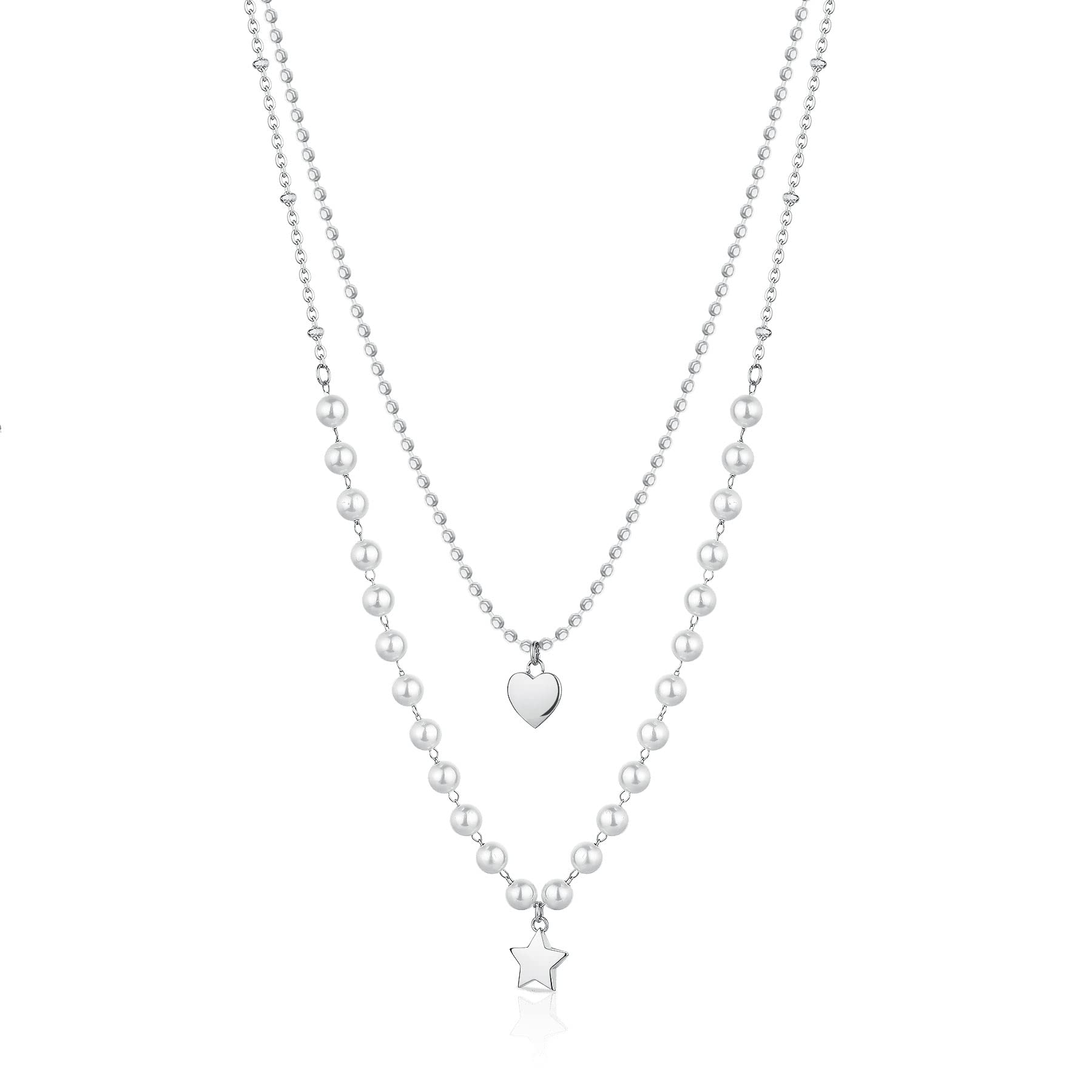Brosway Collana Donna in Acciaio e Perle | Collezione Chant - BAH81