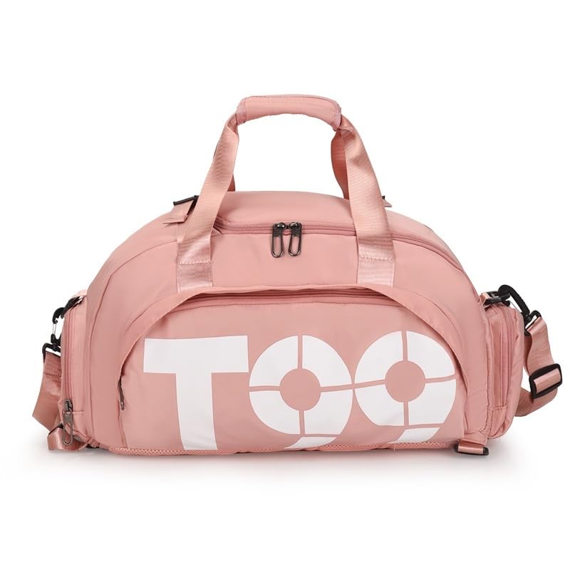 Bolsa Mala Esportiva Mochila Costa Transversal Fitness Treino Futebol Academia impermeável(rosa)