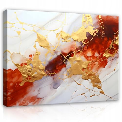 WallArena - Impression sur toile - Abstrait - 100x70 cm - Tableau decoration murale - Tableau mural XXL grand format pour salon, chambre à coucher -...