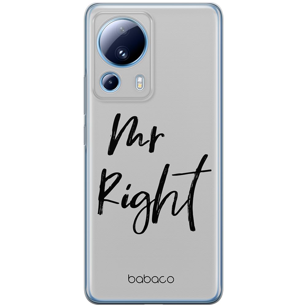 Babaco ERT GROUP mobile phone case for Xiaomi 13 LITE/CIVI 2 original and officially Licensed pattern Mr Right 001 optimally adapted to the shape of the mobile phone, case made of TPU