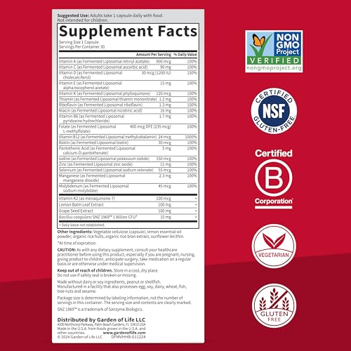 Garden of Life Dr. Formulated Multi+ Heart Health Multivitamin, 30ct - image 5