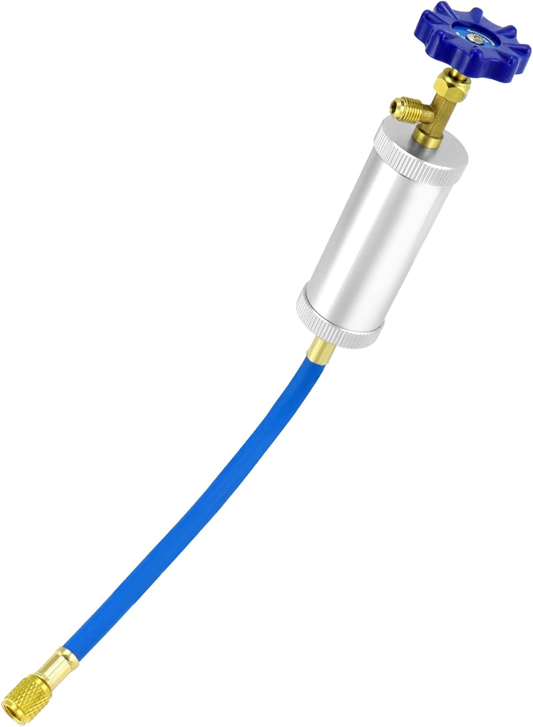 QWORK Aluminum Alloy R12 AC Oil and Dye Injector Compatible