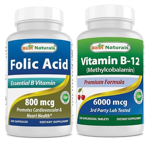 Best Naturals Folic Acid 800 Mcg & Vitamin B12 6000 Mcg #TOP11