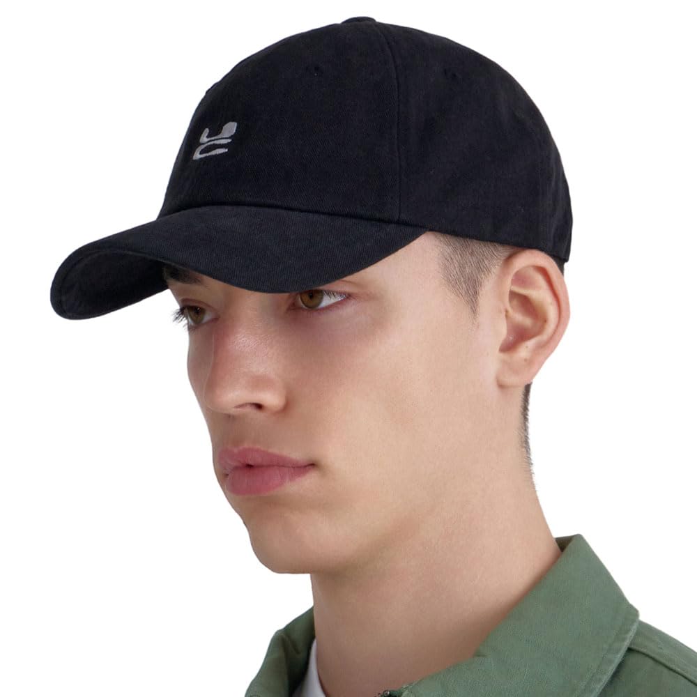 UNDERCONTROL Plus Size Deep Height Long Brim Cotton Four Seasons Unisex Daily Classic Ball Cap UV Sun Production Hat Korea (Black)
