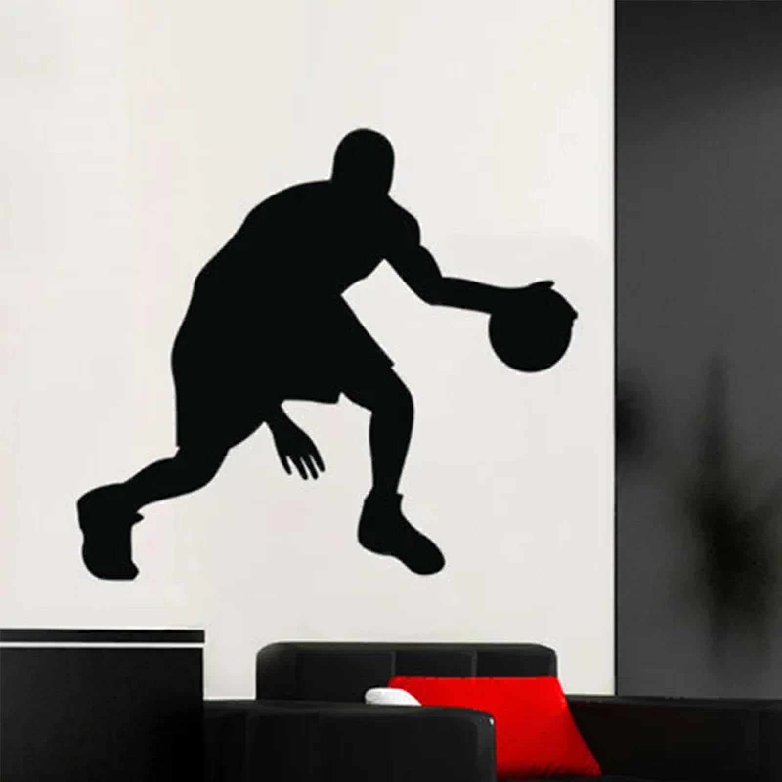 WEIMEIJIE Basketball Player Silhouette wall Decals for Gyms, Clubs, Children's Rooms, playrooms, and bedrooms.