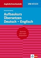Aufbaukurs Übersetzen Deutsch-Englisch 3129390189 Book Cover