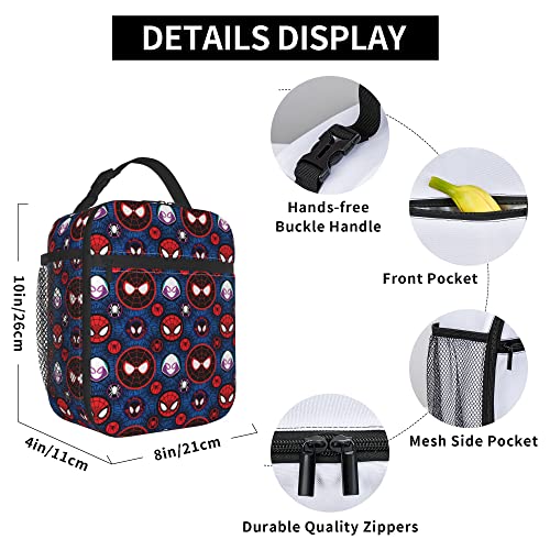 Sewing Concepts Comics Lunch Box Boys Superhero Lunch Bag Reusable Insulated Cooler Lunchbox For Boys Hiking Beach Camping #TOP5