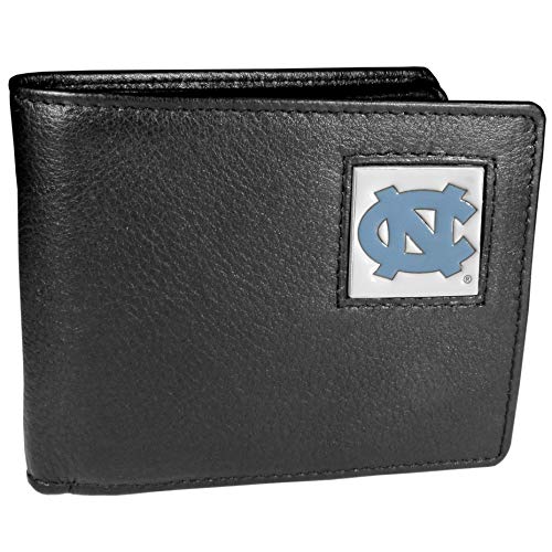Carteira masculina NCAA Siskiyou Sports North Carolina Tar Heels couro dobrável tamanho único preto
