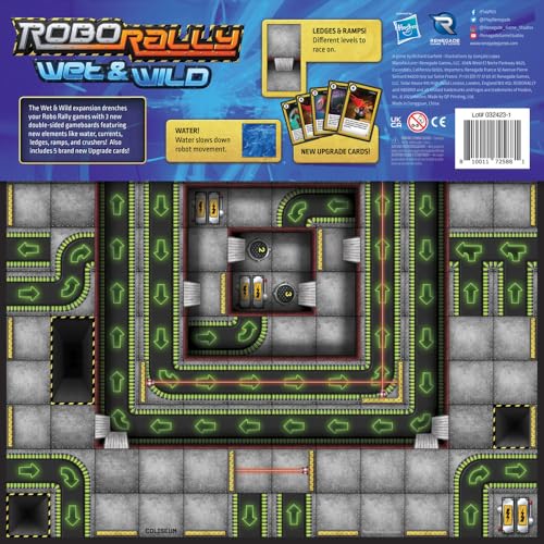 Robo Rally Expansion: Wet & Wild - Juego de Mesa de Expansión con Tableros Temáticos de Agua y Mecánicas Verticales para 2-6 Jugadores miniatura 2