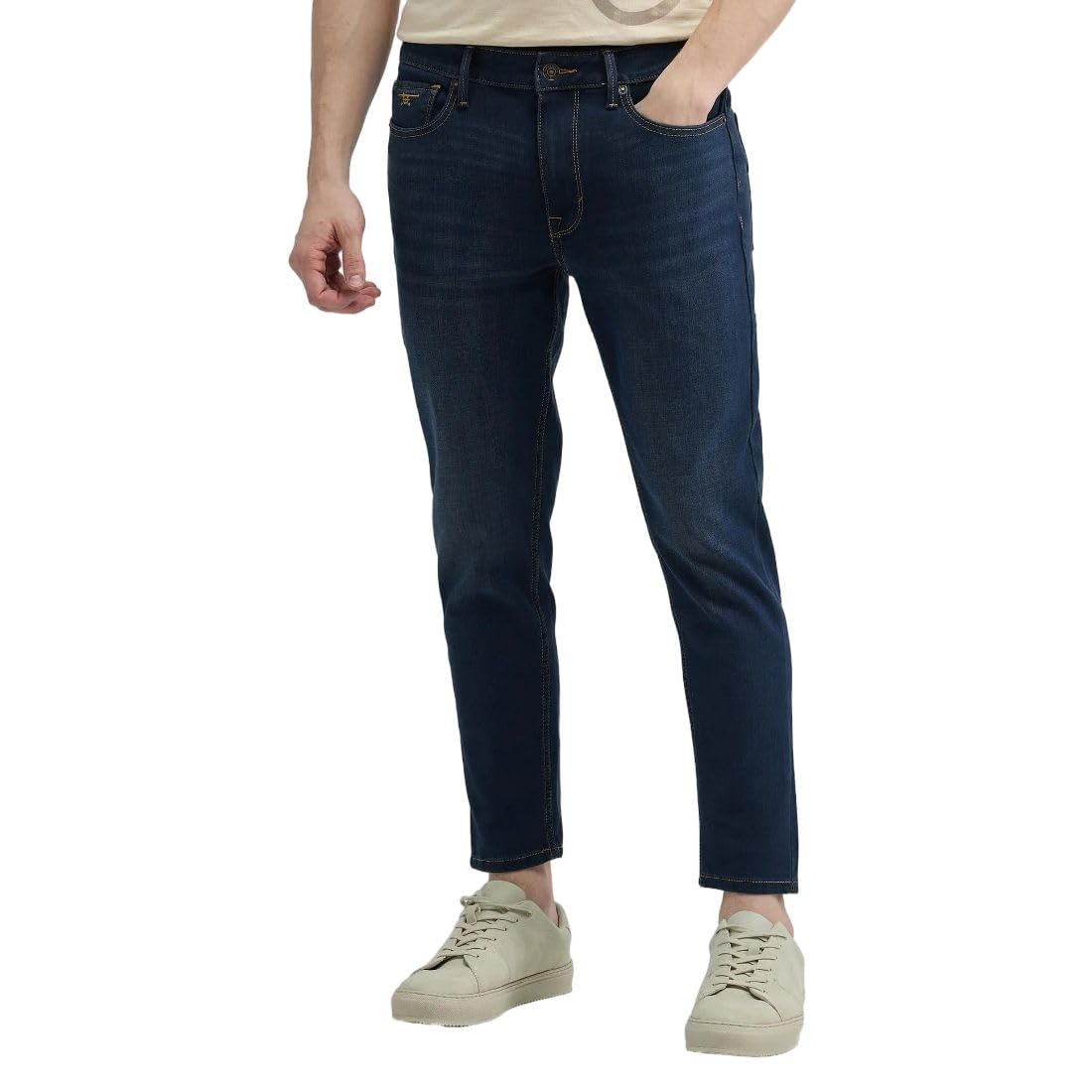 Men's Relaxed Tapered Fit Jeans| Solid | Mid Rise | Stretchable | Jeans for Man-image-23