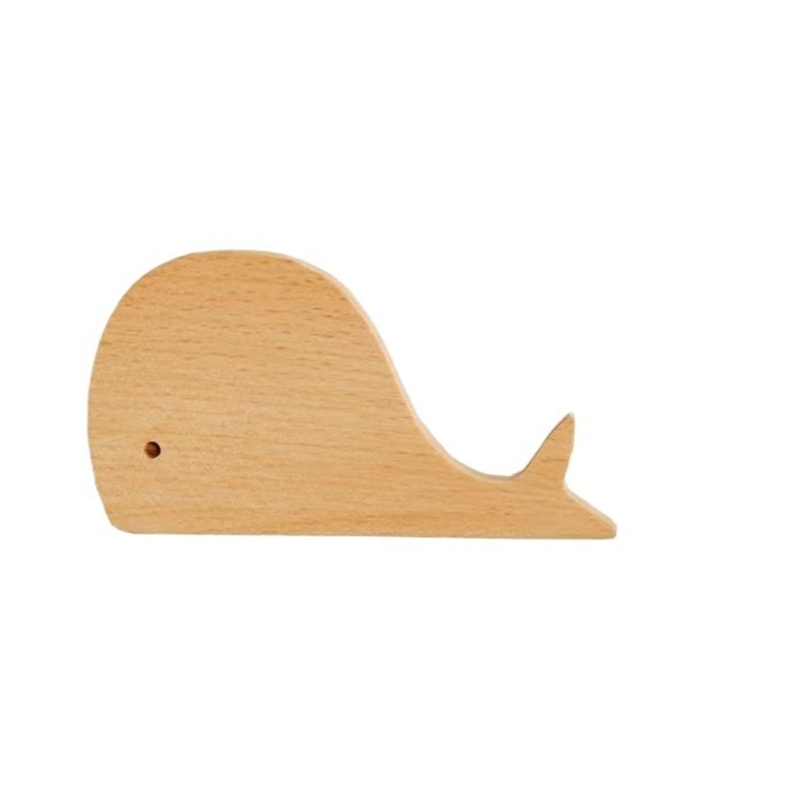 Ahiojegx Whale Coat Hooks 1Pcs Wooden Hooks Room Decor