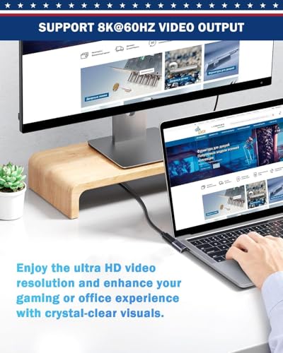 Image of Tobo Right Angle USB-C Adapter 40Gbps Data Transfer USB 4.0 /Thunderbolt 4 Type C Male to Female Connector Extender for Mobile Phone, Switch, Steam Deck, Tablet, Laptop TD-944CC