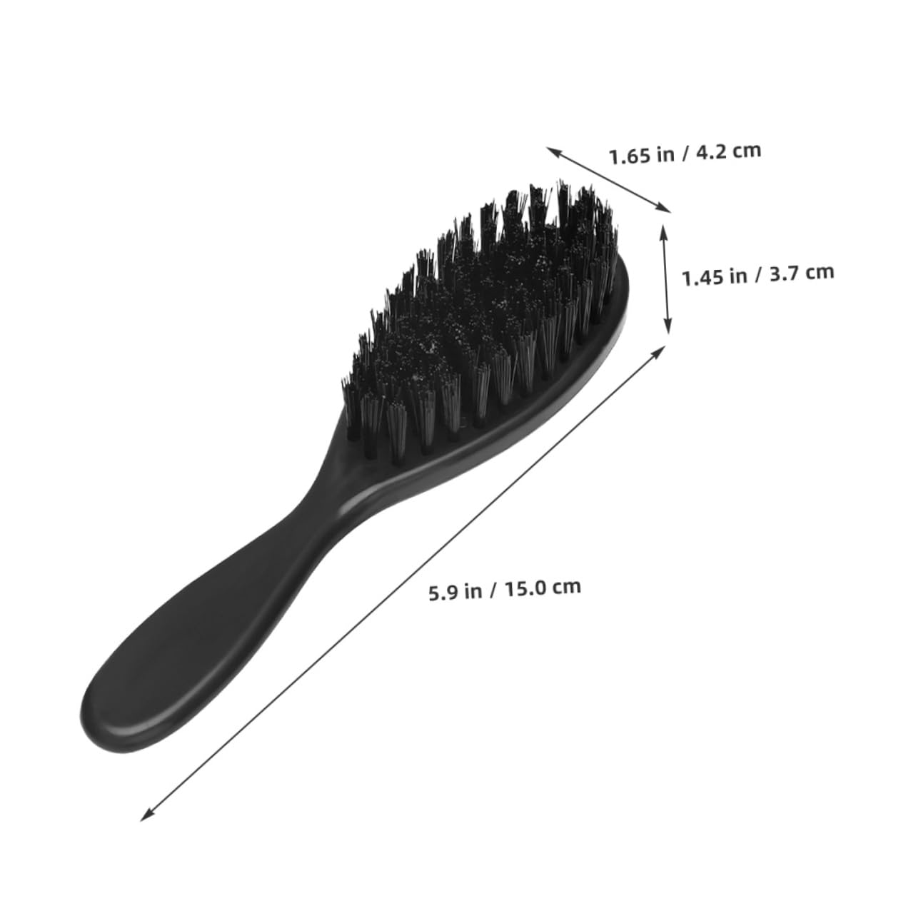 Mikinona Beard Grooming Tool Soft Bristle Hair and Beard Brush Dandruff Removal Styling Travel-friendly 2pcs