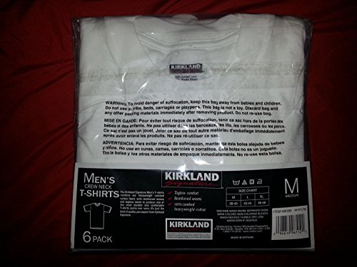 Kirkland Signature Men's 3-Pack/6-Pack Crew Neck T-Shirts 100% Cotton Tagless3