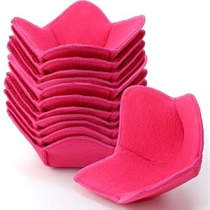 Patelai 12 Pieces Microwave Safe Bowl Holders Polyester Hot Bowl Holder Protecting Your Hands from Hot Dishes for Heating Soup, Leftover Food, Meals (Pink)