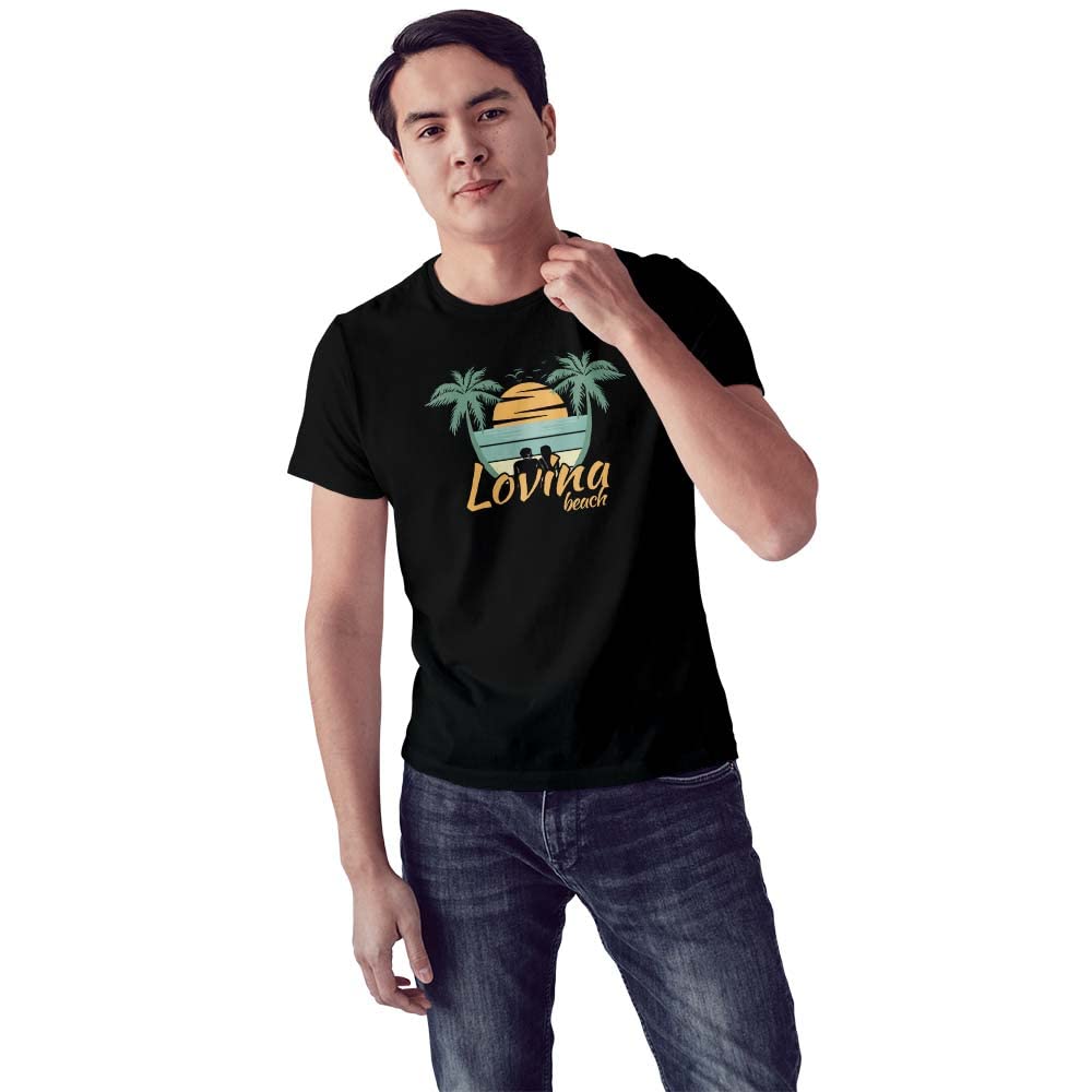 Lovina Beach Graphic T-Shirt for Men (D126)