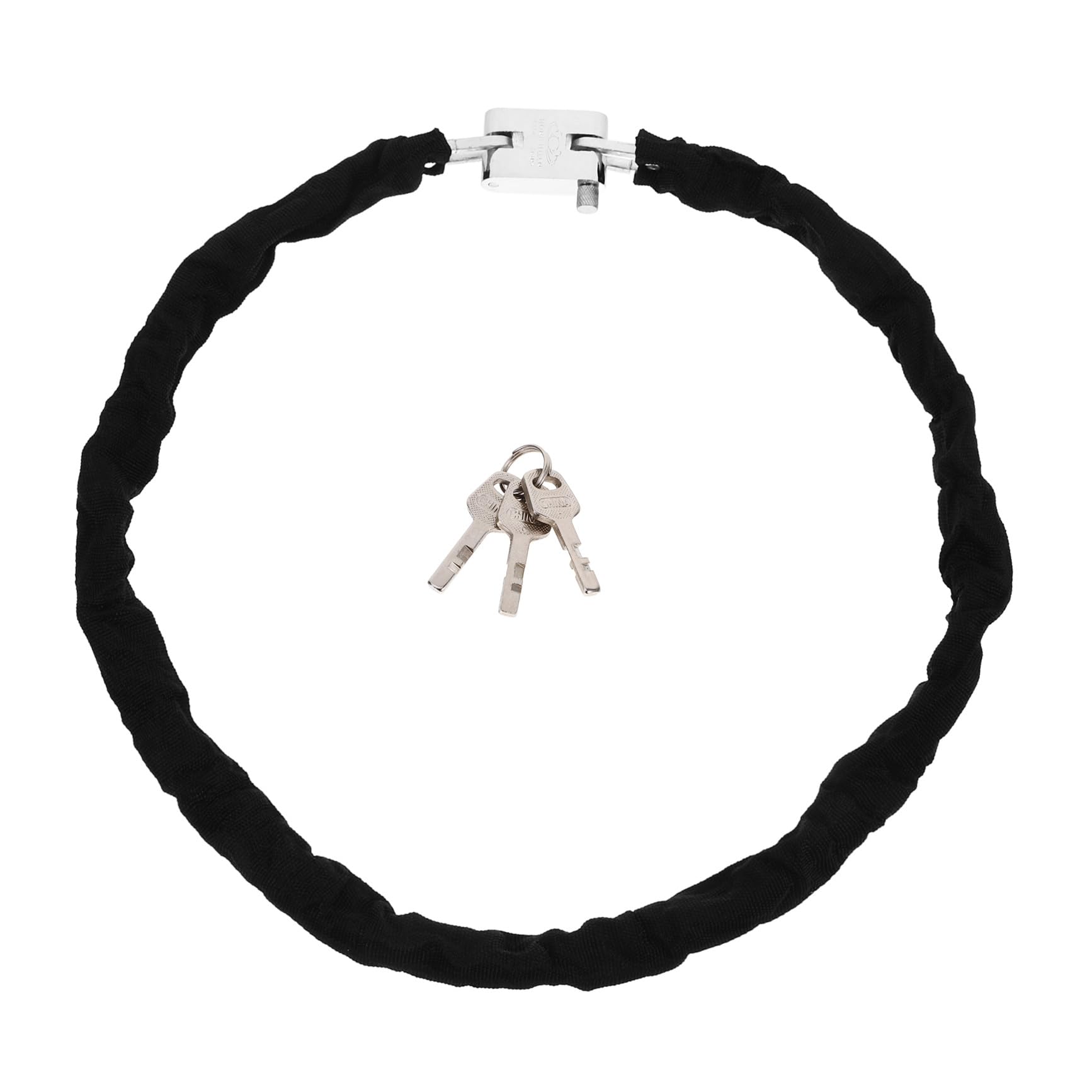 Catena Antifurto per Bici e Moto 120cm, Lucchetto Nero | Acciaio al Manganese, Uso Outdoor e Ciclismo, Resistente alla Corrosione, Portatile e Robusto
