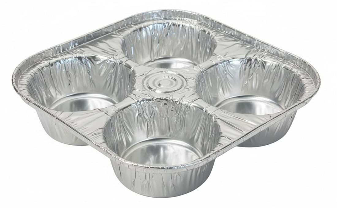 Amazon.com: Handi-Foil 4-Cavity Cup Aluminum Foil Muffin Cupcake