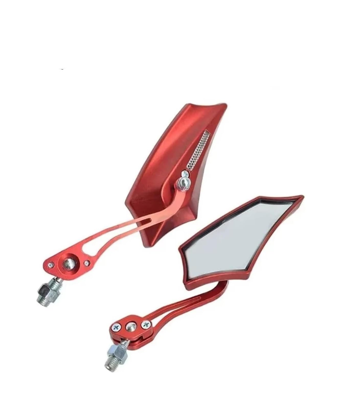 Specchietto Retrovisore Universale Moto Bici Scooter ATV Bicicletta 8 Mm E 10 Moto Specchietti Laterali(Giallo)