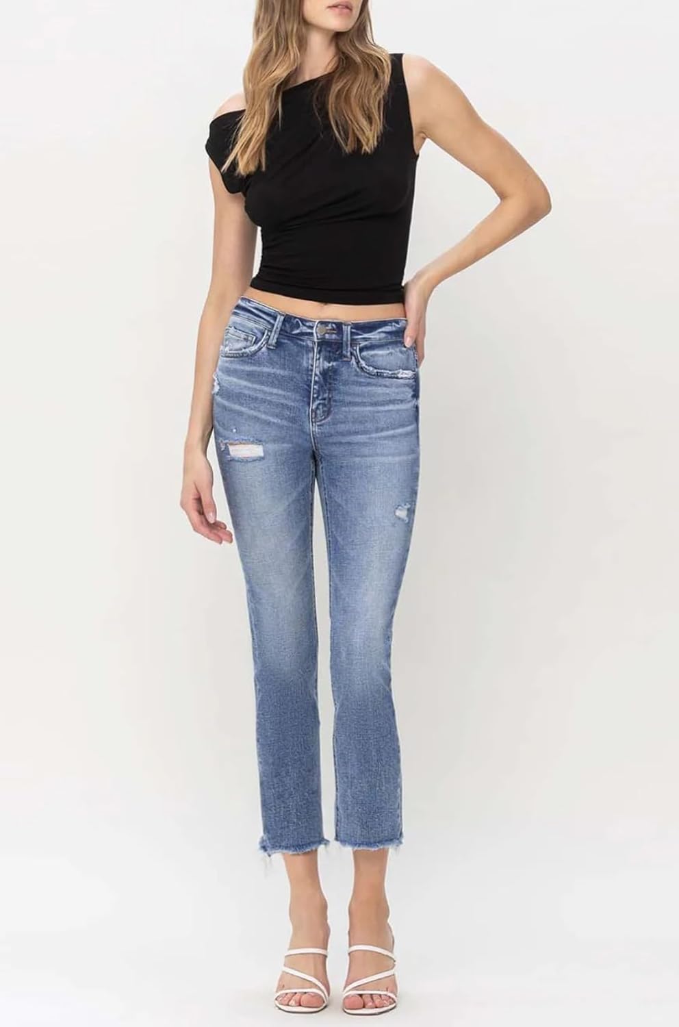 Flying Monkey - High Rise Slim Straight Jeans - (27" Inseam) - F5160 - Includes Official Tag