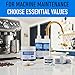 Essential Values Water Filter 6 Pack - Compatible with Breville Espresso Machines - Filter Replacement - 1 Year Supply - Activated Charcoal & Renewable Cotton