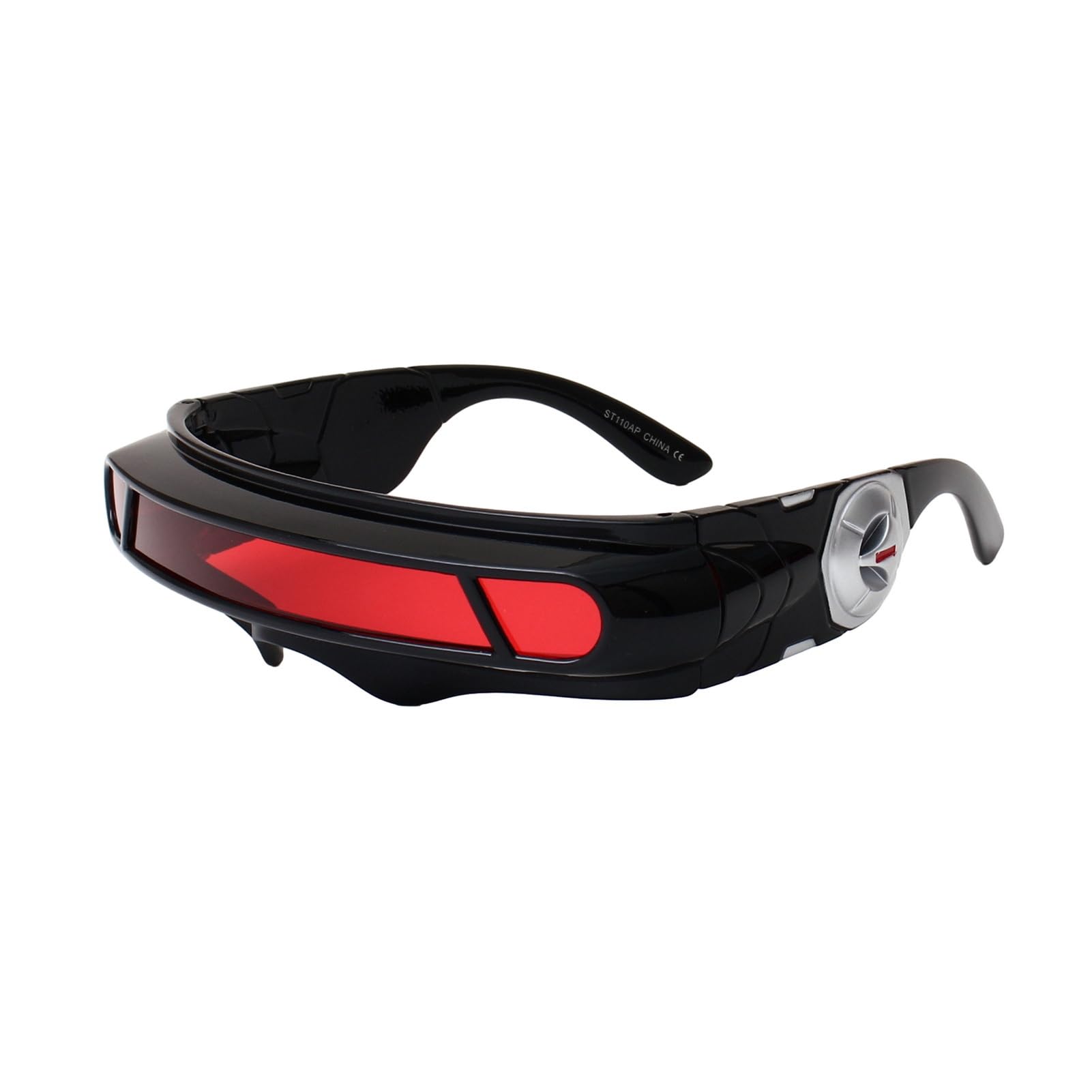 matumou Futuristic Cyberpunk Sunglasses, UV400 Sunglasses, Irregular Shape Punk Shades for Beach Party Outdoor Sports