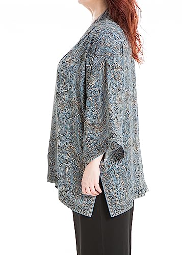 Max Studio womens Plus Size Poly Crepe Kimono3