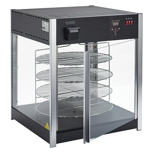 Image of Winco 18 inch Black Commercial Pizza Warmer
