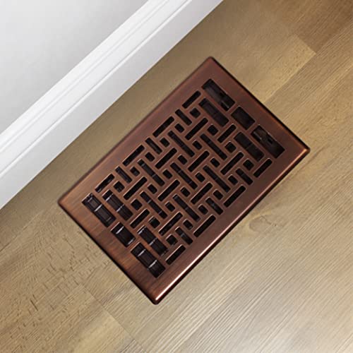 Decor Grates Ajh610-Rb Oriental Floor Register, 6 X 10 Inches, Rubbed Bronze Finish #TOP4