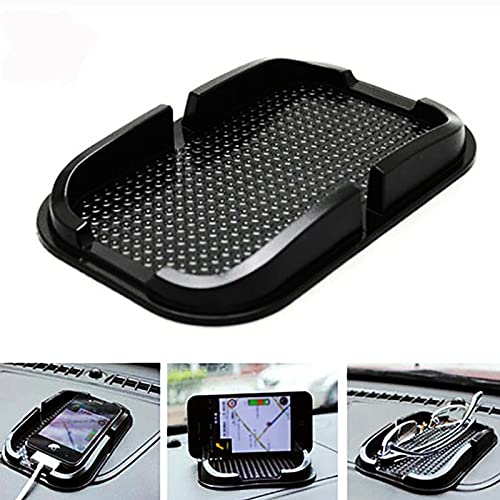 Ablily Alfombrilla Antideslizante para Coche Antideslizante para Salpicadero de Coche Coche Alfombrillas Antideslizantes, para Salpicadero de Coche para Smartphone Monedas Pen, Gel de Sílice Cover
