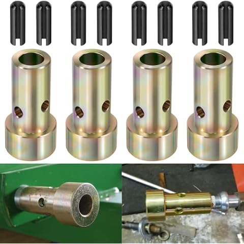 2 Pairs of Cat 1 Quick Hitch Adapter Bushings Set for Category I 3-Point Tractors Use with Quick Hitch System Cover