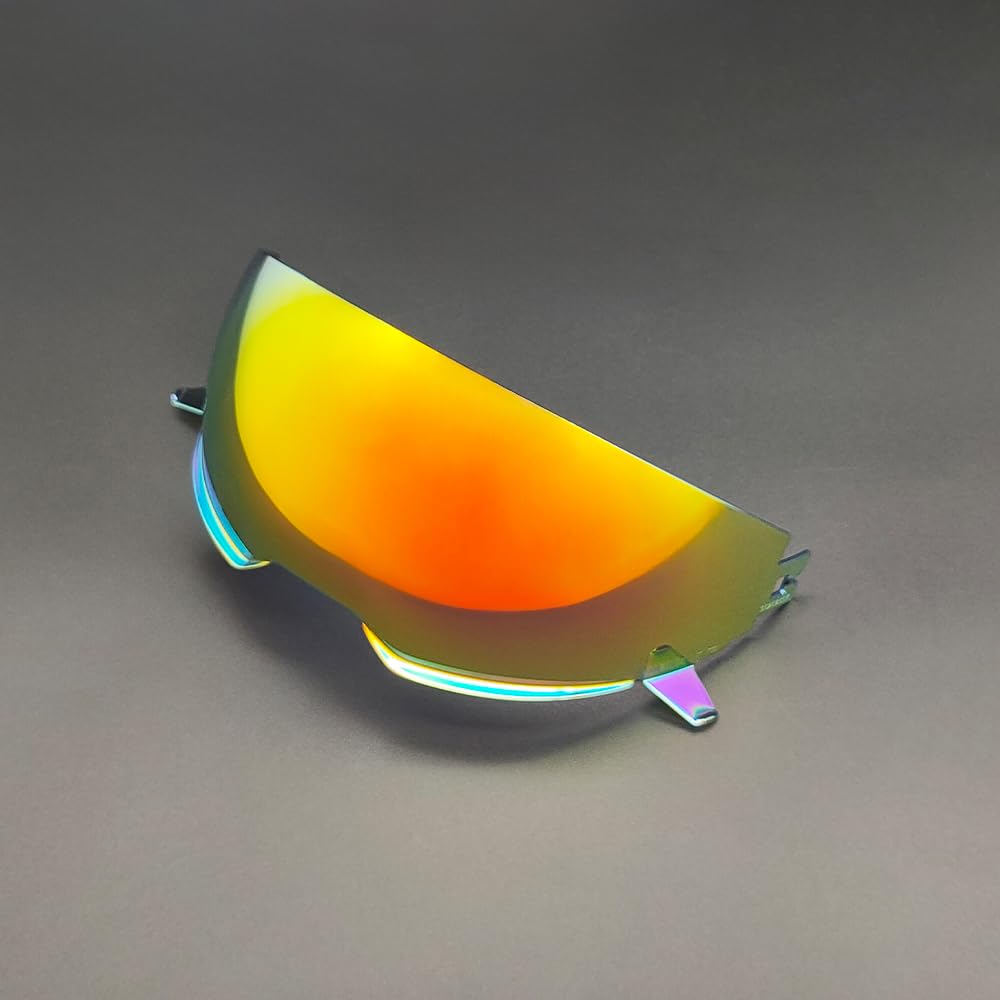 ANSUNDA Helmet Visor for Street Fighter, UV Protection Windproof Motorcycle Helmet Face Shield for MT Street Fighter (Revo Deep Red)