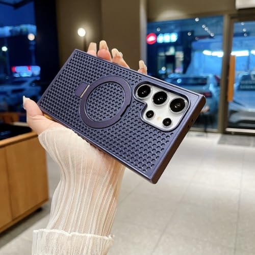 Coque anti surchauffe Samsung S22 Ultra antichoc rigide violette pour éviter les pannes