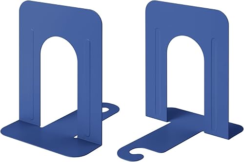 Miniatura 11 de Honagu Sujetalibros de metal, sujetalibros para estantes, tapón para libros pesados, CDs/DVD ((1 par/2 piezas, verde) Macaron