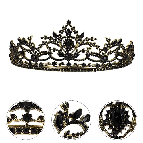 Accesorios góticos para novias y reinas con tiara de aleación elegante 2
